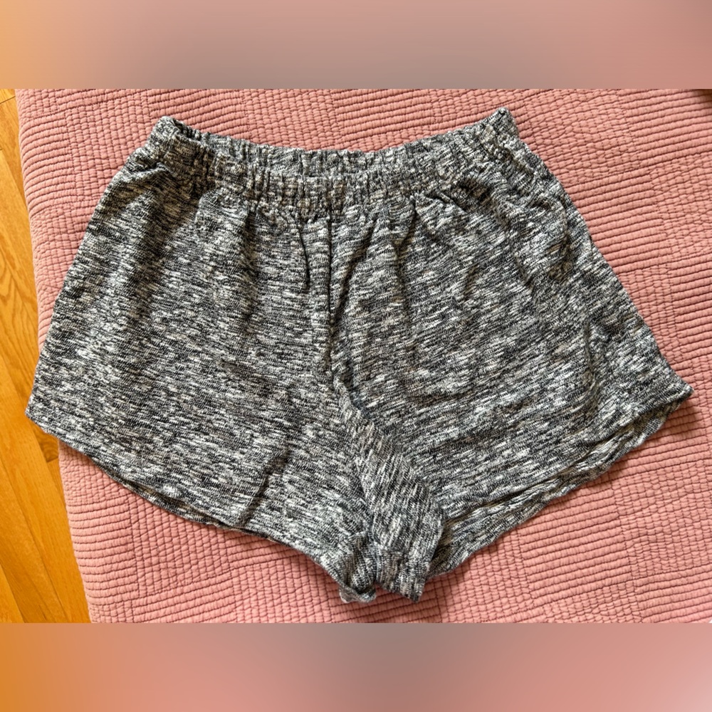 Brandy Melville Grey and Black Shorts, Cotton